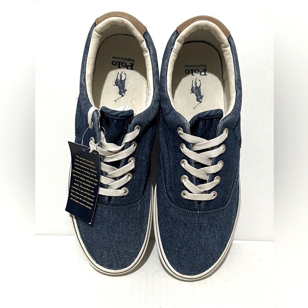 Polo by Ralph Lauren Men's Denim Blue Sneakers